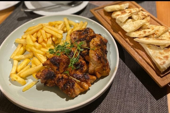 Grilled chicken feast at home