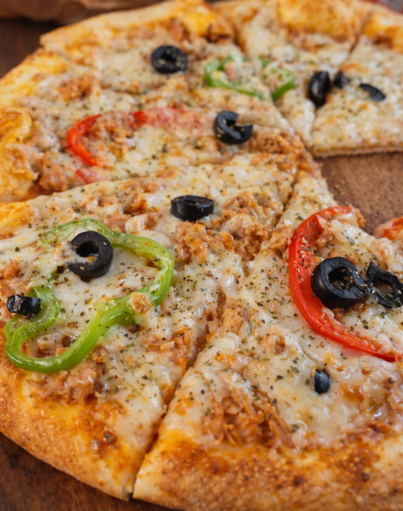 Gourmet spicy pizza at home